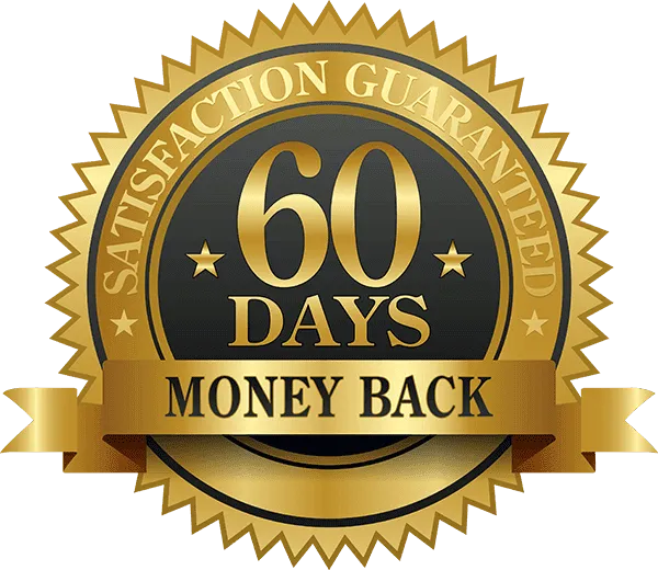 60-Day Money-Back Guarantee badge from Live Anabolic LLC