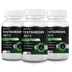 TestoGreens Max 3-bottle most-popular pack &mdash; 90-day supply with FREE US shipping
